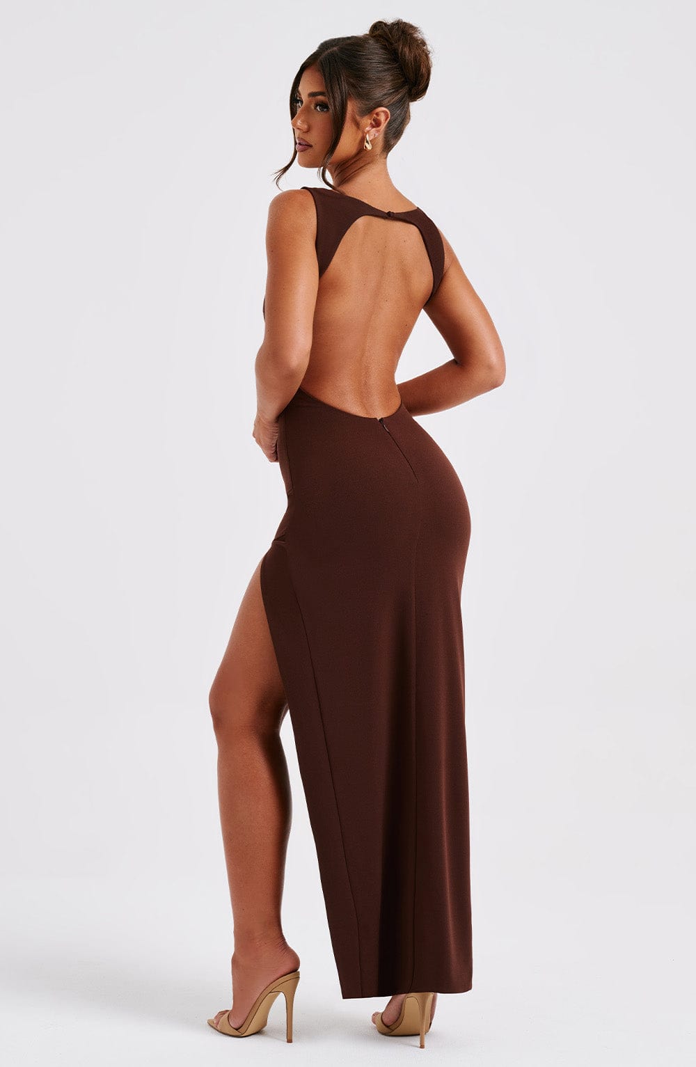 Kassandra Maxi Dress - Chocolate - [macppl] - Free shipping - 70% Off