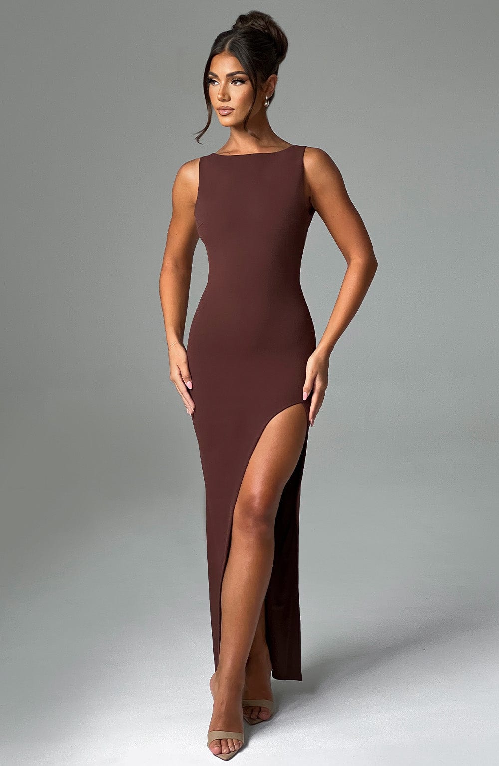 Kassandra Maxi Dress - Chocolate - [macppl] - Free shipping - 70% Off